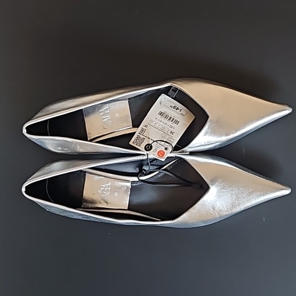 Zara Silver metallic shoes - Picture 3 of 6